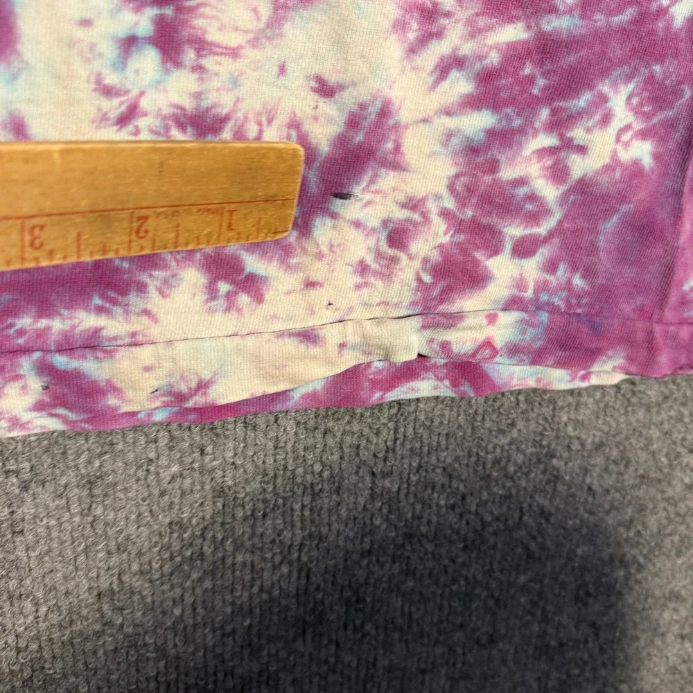 Vintage Fruit of the Loom Cherry Garcia Tie Dye T-Shirt XL Pink Purple 90s Tee